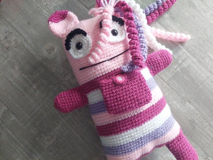 Häkelanleitung – kleine Sorgenmonster-Prinzessin