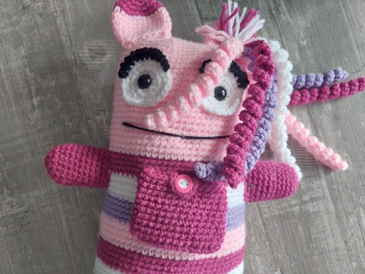 Häkelanleitung – kleine Sorgenmonster-Prinzessin