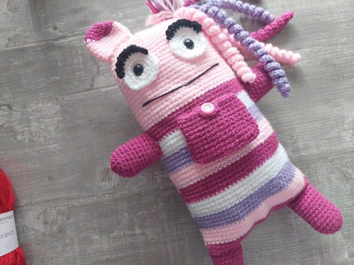 Häkelanleitung – kleine Sorgenmonster-Prinzessin