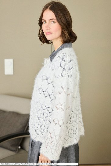 Jacke mit Ajourmuster