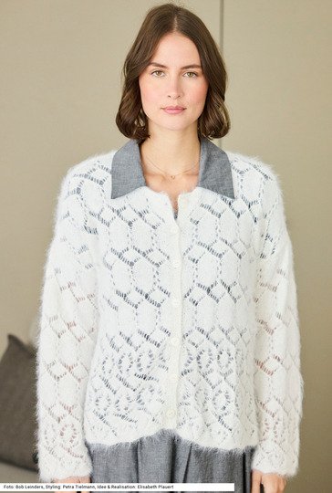 Jacke mit Ajourmuster