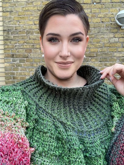 Häkelanleitung Poncho "ROSENGARTEN"