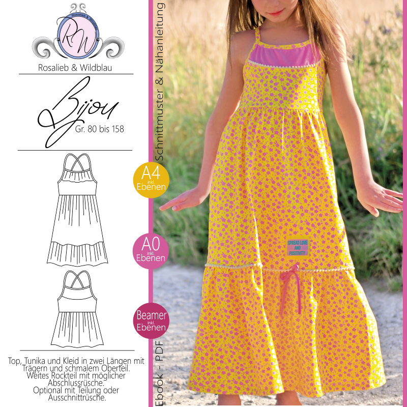 E-Book Bijou Gr. 80 bis 158 Top/Tunika/Kleid