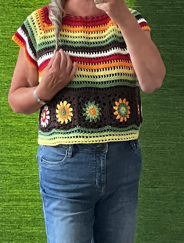 Jäckchen im Hippie-Style - RVO -Häkelanleitung - Bild 6