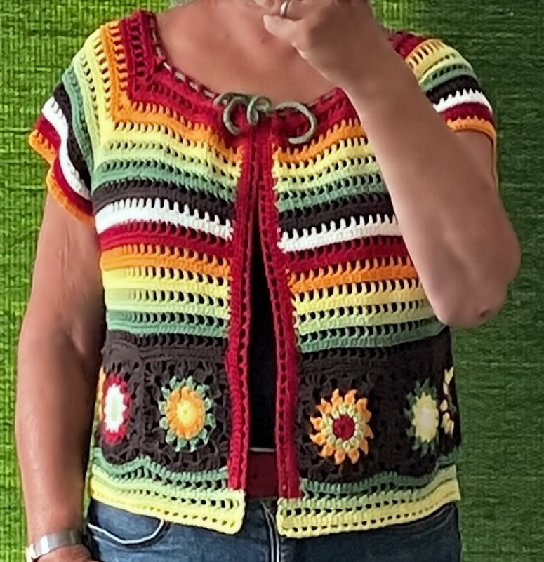 Jäckchen im Hippie-Style - RVO -Häkelanleitung - Bild 7