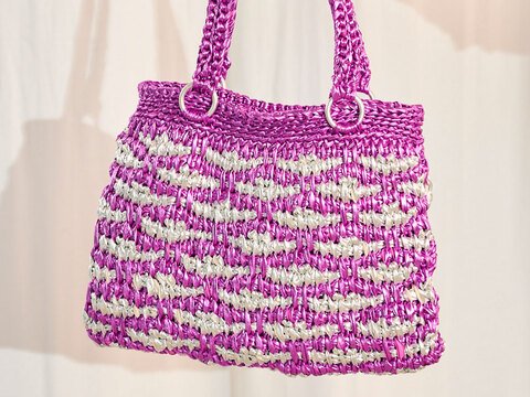 TASCHE LIKE WAVES, tunesisch gehäkelt