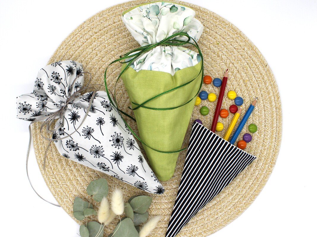 Nähanleitung Zuckertüte Schultüte klein zwei Varianten - Bild 3