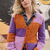 Cardigan mit Farbflächen