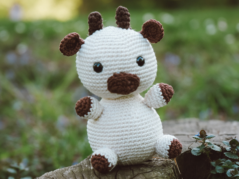 Häkelanleitung: Kleine Kuh Resi