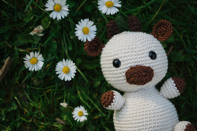 Häkelanleitung: Kleine Kuh Resi