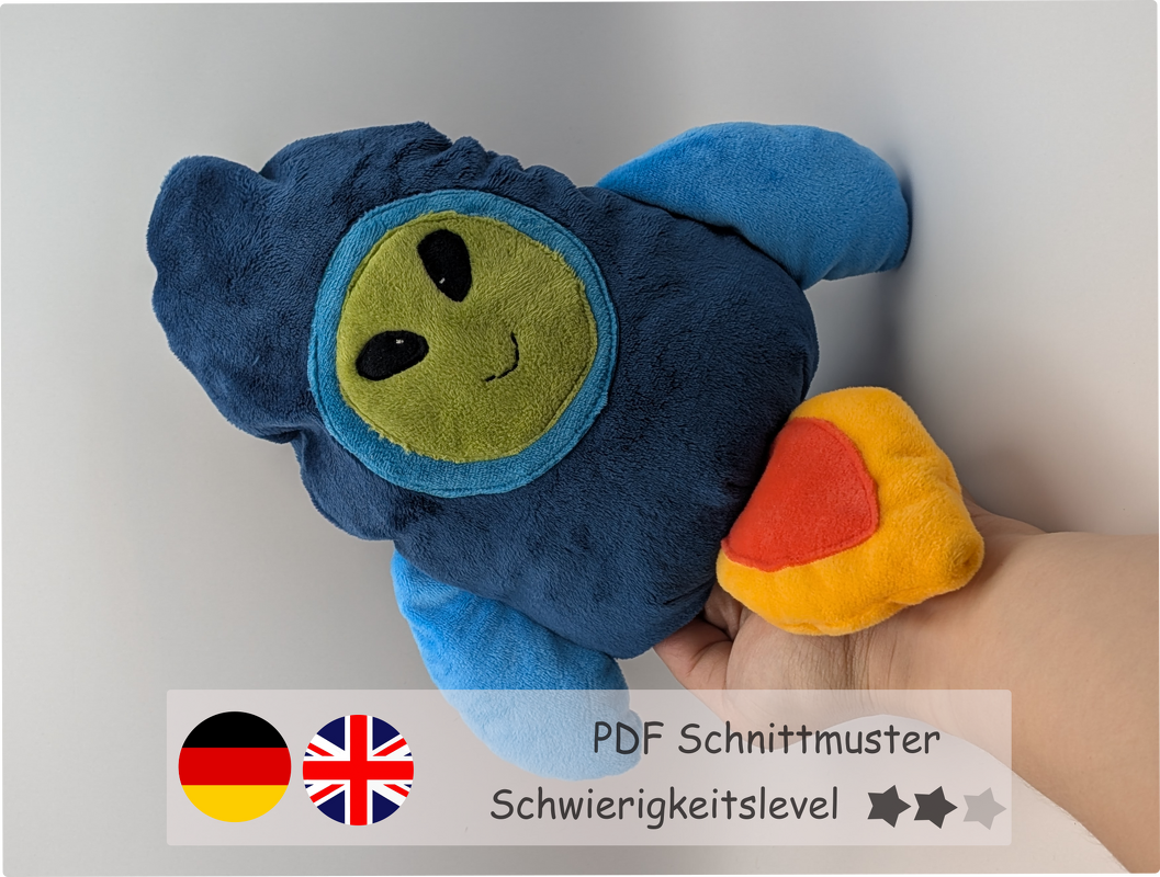 Rocket Reversible Plush Toy Sewing Pattern PDF – DIY Softie - hand puppet