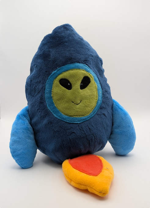 Rocket Reversible Plush Toy Sewing Pattern PDF – DIY Softie - hand puppet - Image 5