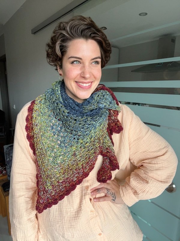 Häkelanleitung Tuch "GRANNY-CORNER" - Bild 6