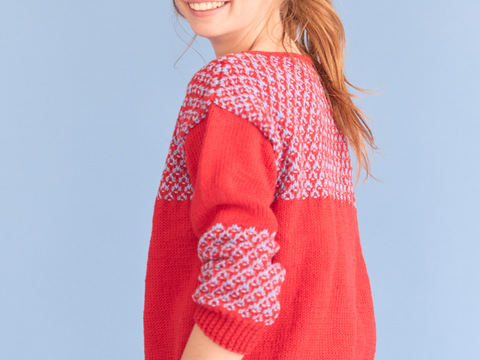 Pullover mit Hebemaschenmuster