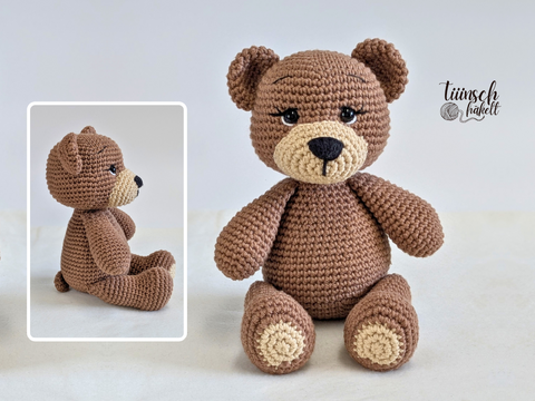 Bailey the Bear Crochet Pattern English