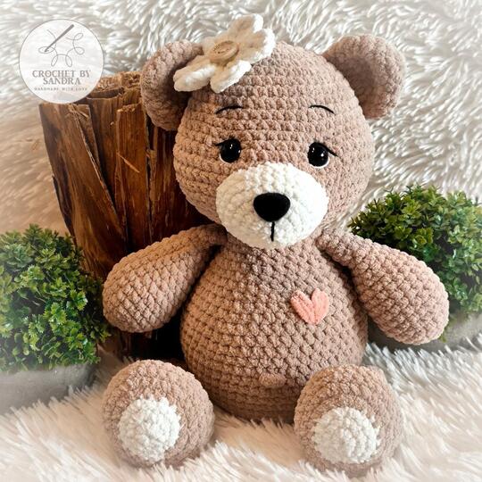 Bailey the Bear Crochet Pattern English