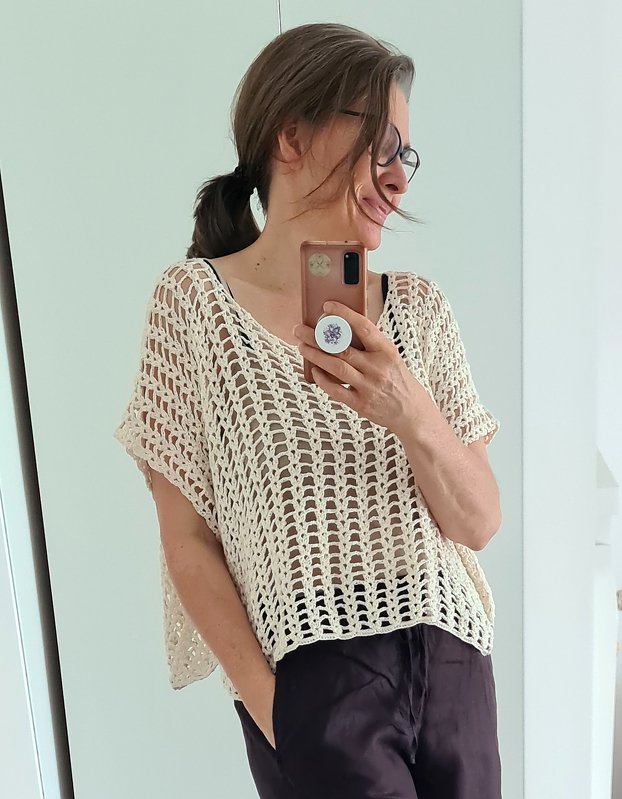 Crochet Pattern Top “Julina” – Boho Beach Look, Festival Outfit, Summer Top - Image 4