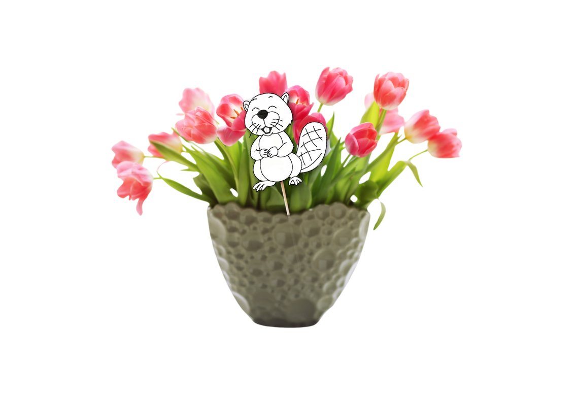 Stickdatei Biber in 2 Gr&ouml;&szlig;en &ndash; Triple Stitch &ndash; F&uuml;r 10x10 & 13x18 Rahmen - Bild 4