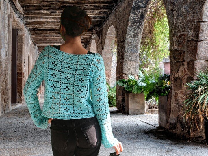 Just me Sweater Pullover Häkelanleitung Digitale PDF