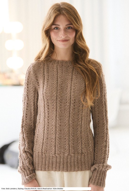 Pulli mit Ajourmuster - Bild 5