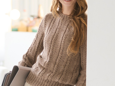 Pulli mit Ajourmuster