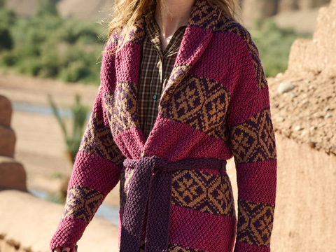 Jacke mit Jacquardstreifen