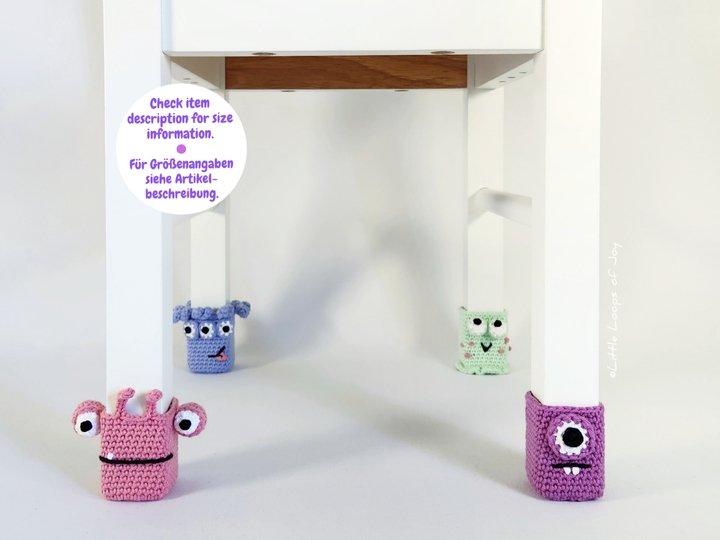 Crochet Pattern Chair Leg Covers "Little Monsters"