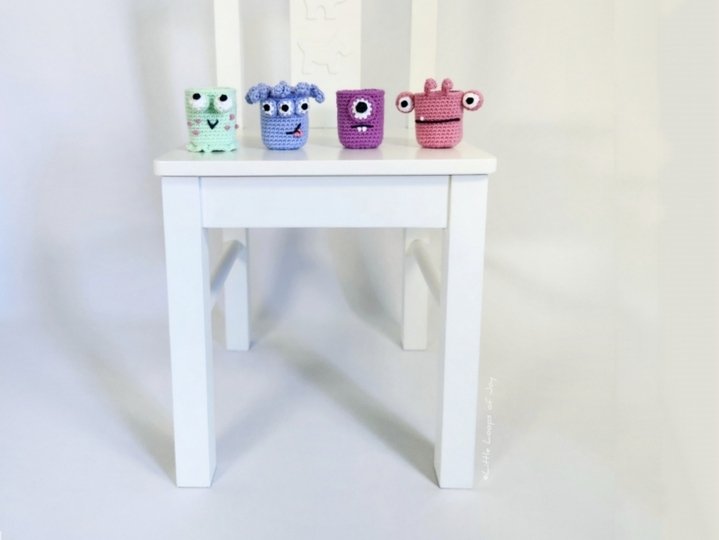 Crochet Pattern Chair Leg Covers "Little Monsters"