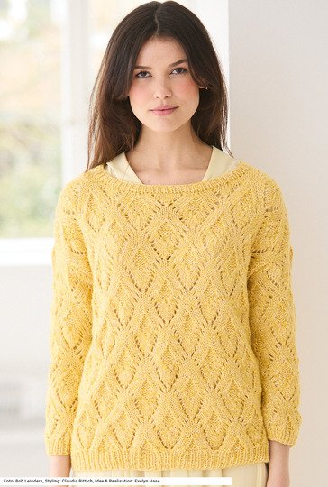 Pulli mit Ajourmuster