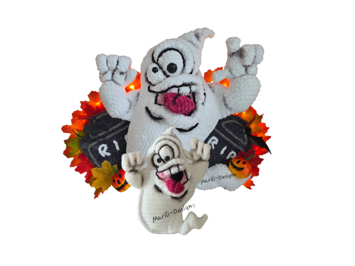 Häkelanleitung für Türdekoration Booffy, der Türgeist