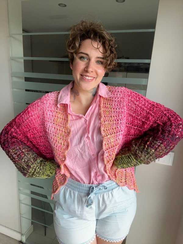 Häkelanleitung Cardigan "FLOWER POWER" - Bild 11