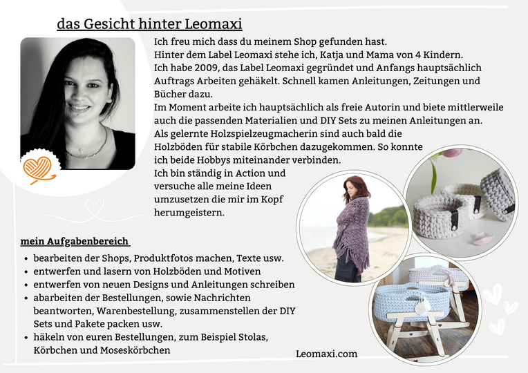 + ANNI + Innenset für das Puppenmoseskörbchen, Mondkissen, Matratze, Decke