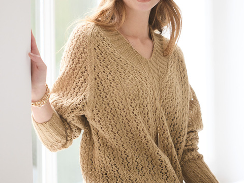 Pulli mit Ajourmuster