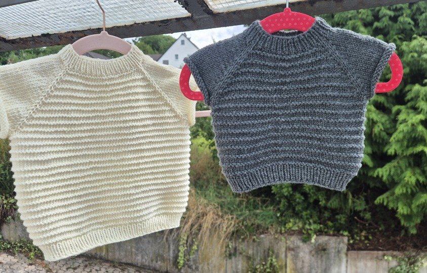 Strickanleitung Ilvy Pullunder für Kinder – Größe 44–116 | Raglan