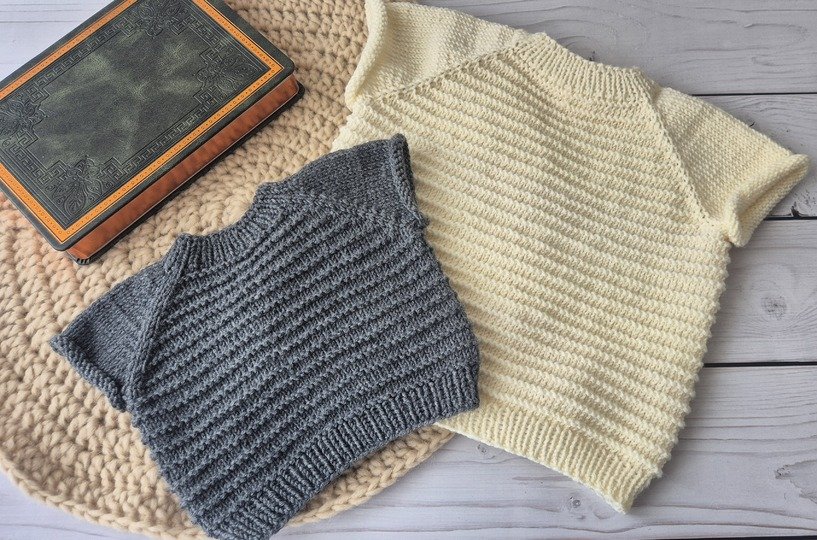 Strickanleitung Ilvy Pullunder für Kinder – Größe 44–116 | Raglan