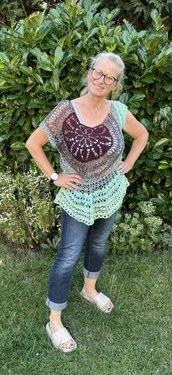 Sommershirt/Sommerpulli Summer Circle, Häkelanleitung