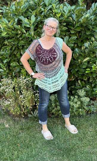 Sommershirt/Sommerpulli Summer Circle, Häkelanleitung