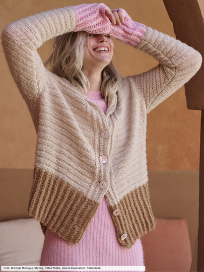 Jacke mit hohen Bündchen