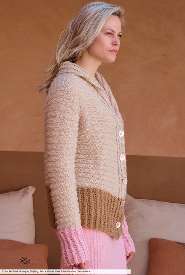 Jacke mit hohen Bündchen