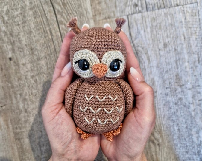 PDF Häkelanleitung Amigurumi Eule Minerva
