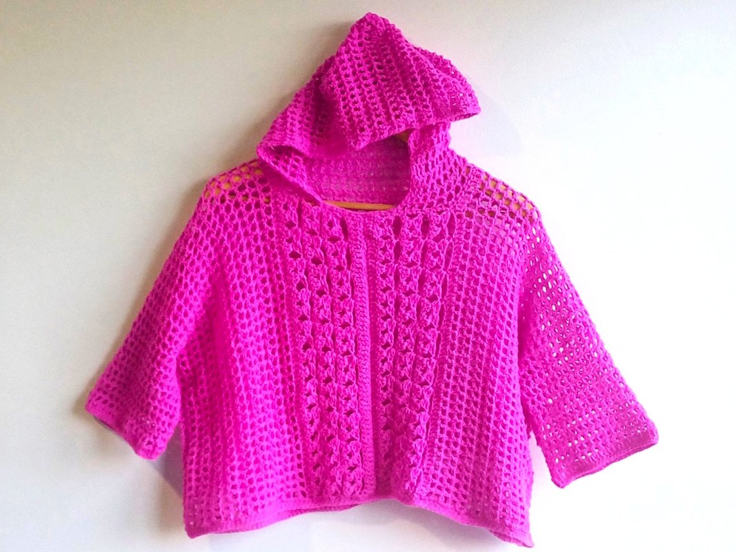 Kapuzen - Shirt / Tunika,  sehr leicht an alle Größen + Längen anzupassen - Bild 7