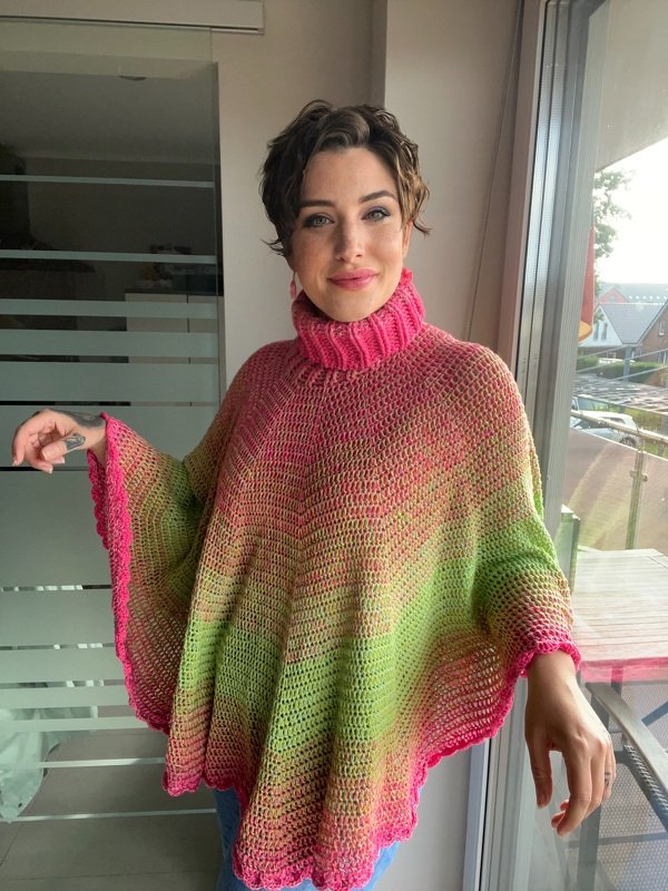 Häkelanleitung Poncho "NEONFLOWER" - Bild 10