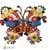 Flower Butterfly crochet pattern applique
