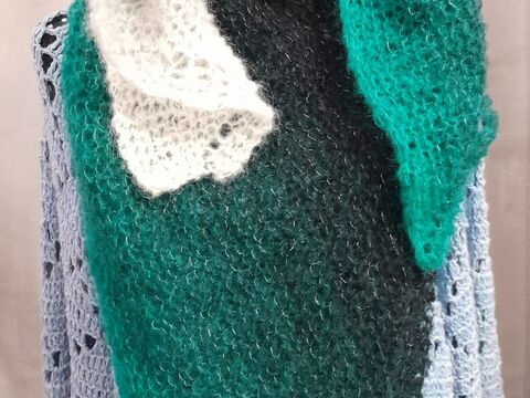 Tuch Strick - Anleitung "Swing": Farbverlauf-Traum trifft Wellenmuster!