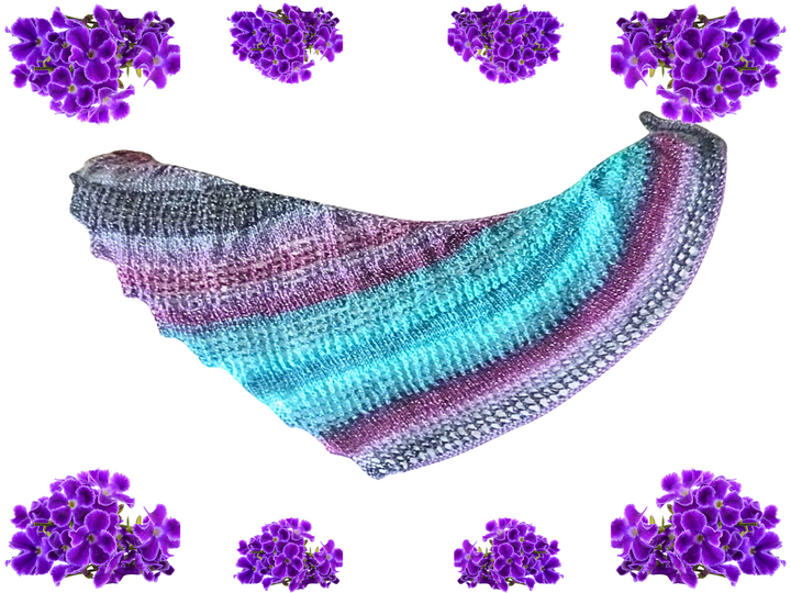 Knitting pattern: Knitted dragon shawl Chiichai