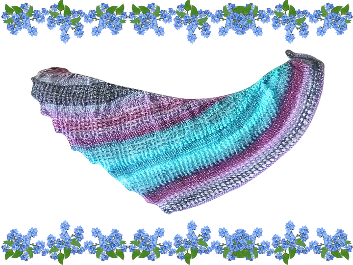 Knitting pattern: Knitted dragon shawl Chiichai