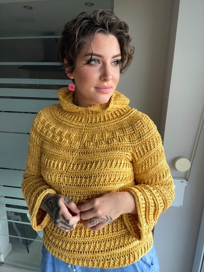 Häkelanleitung Kapuzenpulli "SONNENSCHEIN"