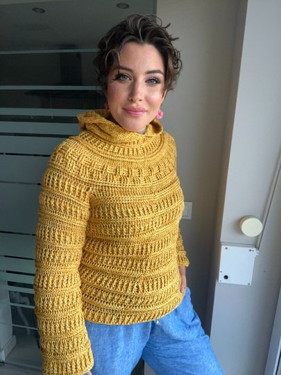 Häkelanleitung Kapuzenpulli "SONNENSCHEIN"