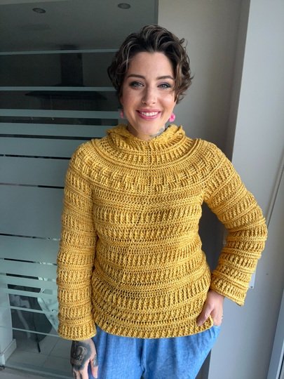 Häkelanleitung Kapuzenpulli "SONNENSCHEIN"