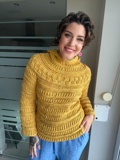 Häkelanleitung Kapuzenpulli "SONNENSCHEIN"